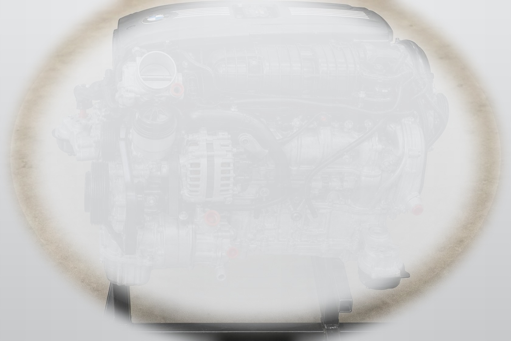 Performance engine in warm studio light