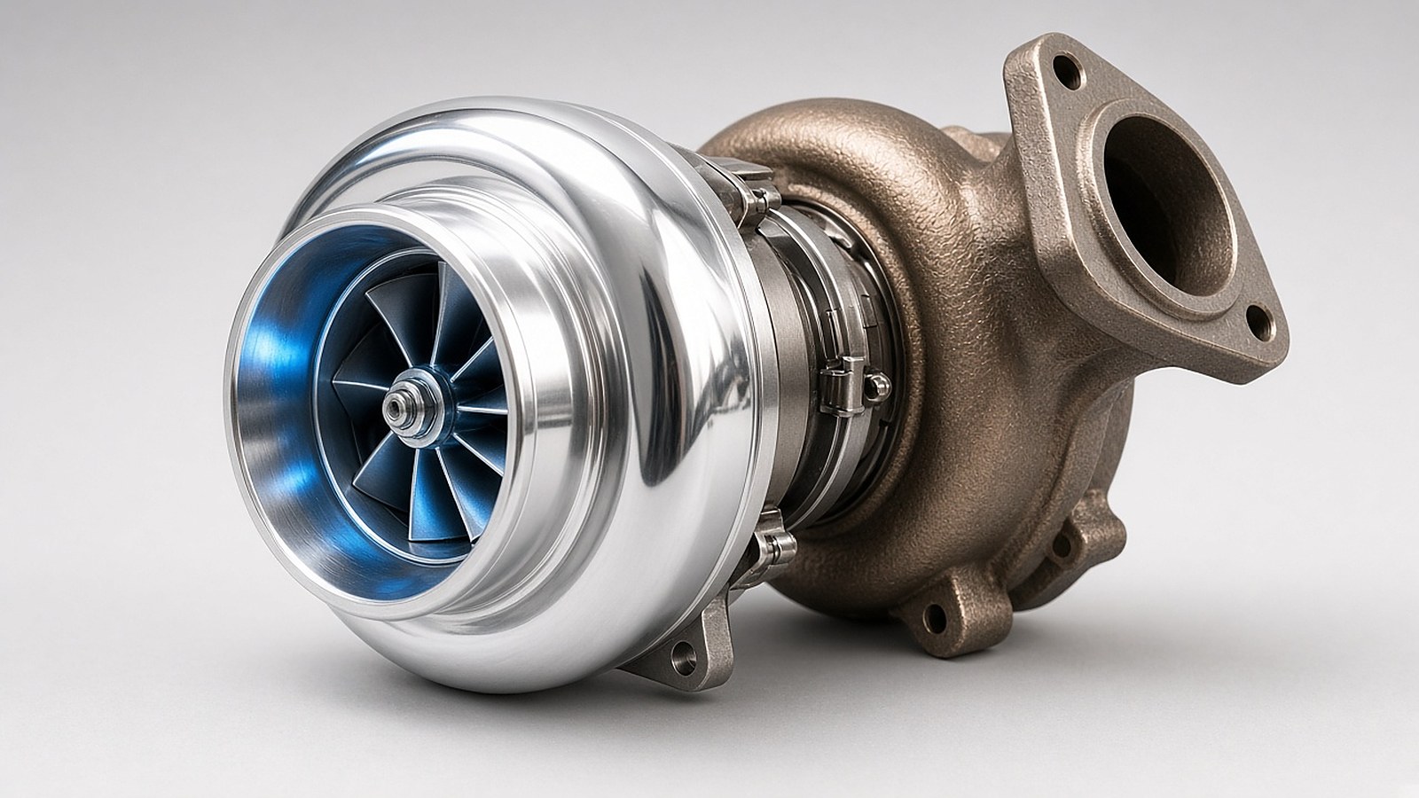 Turbo and manifold in detail