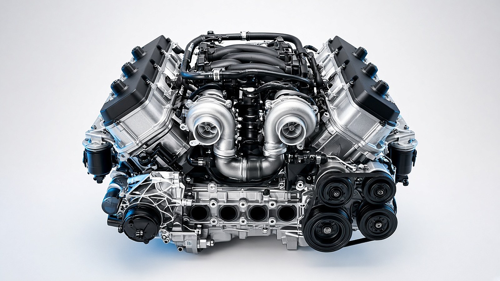 V8 engine in the studio
